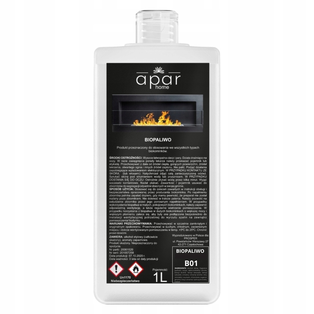 Bioetanol Biopaly - Bio krbové palivo - 1L