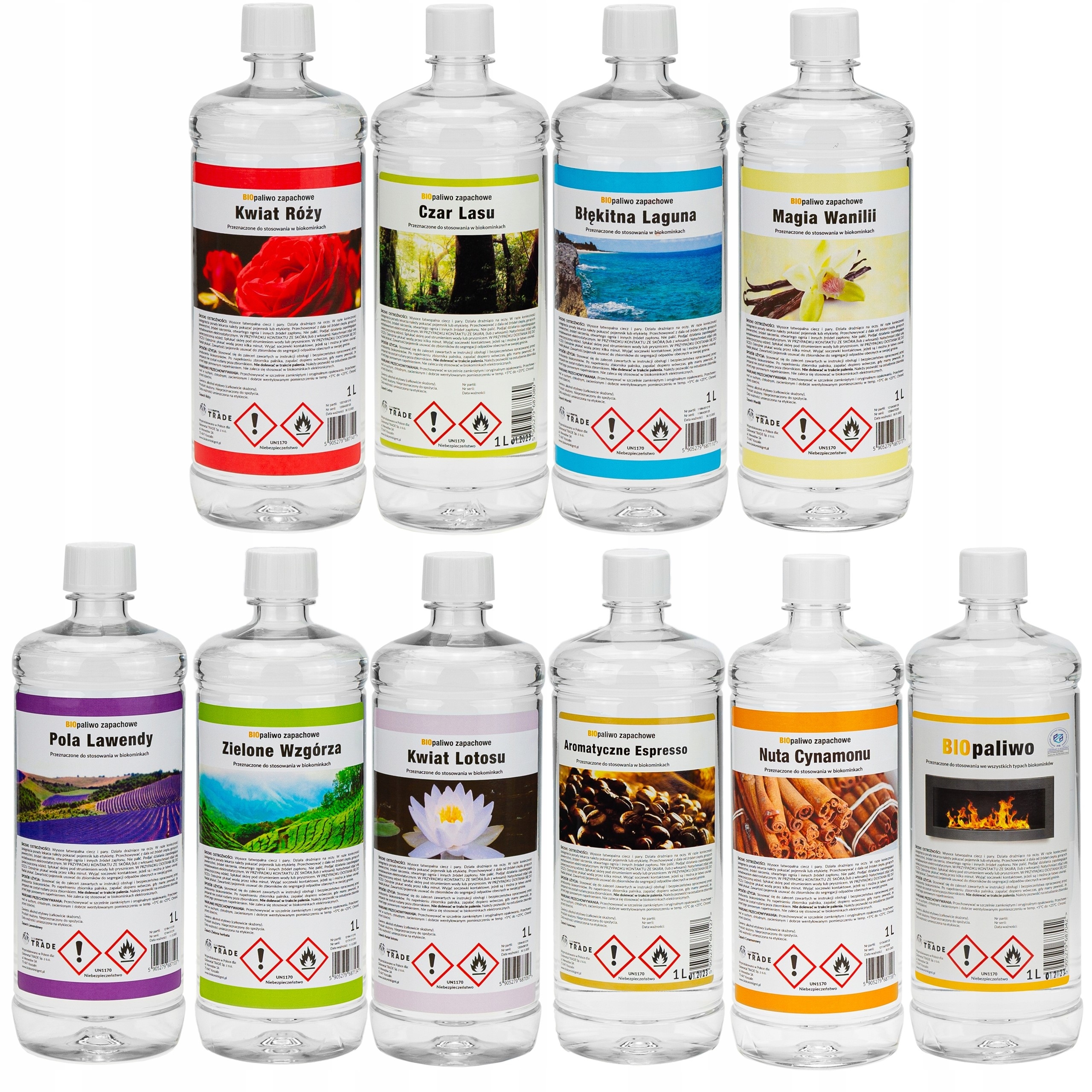 Bio krb - SADA VOŇAVÉHO BIOPALIVA VŠETKY VONE 10L