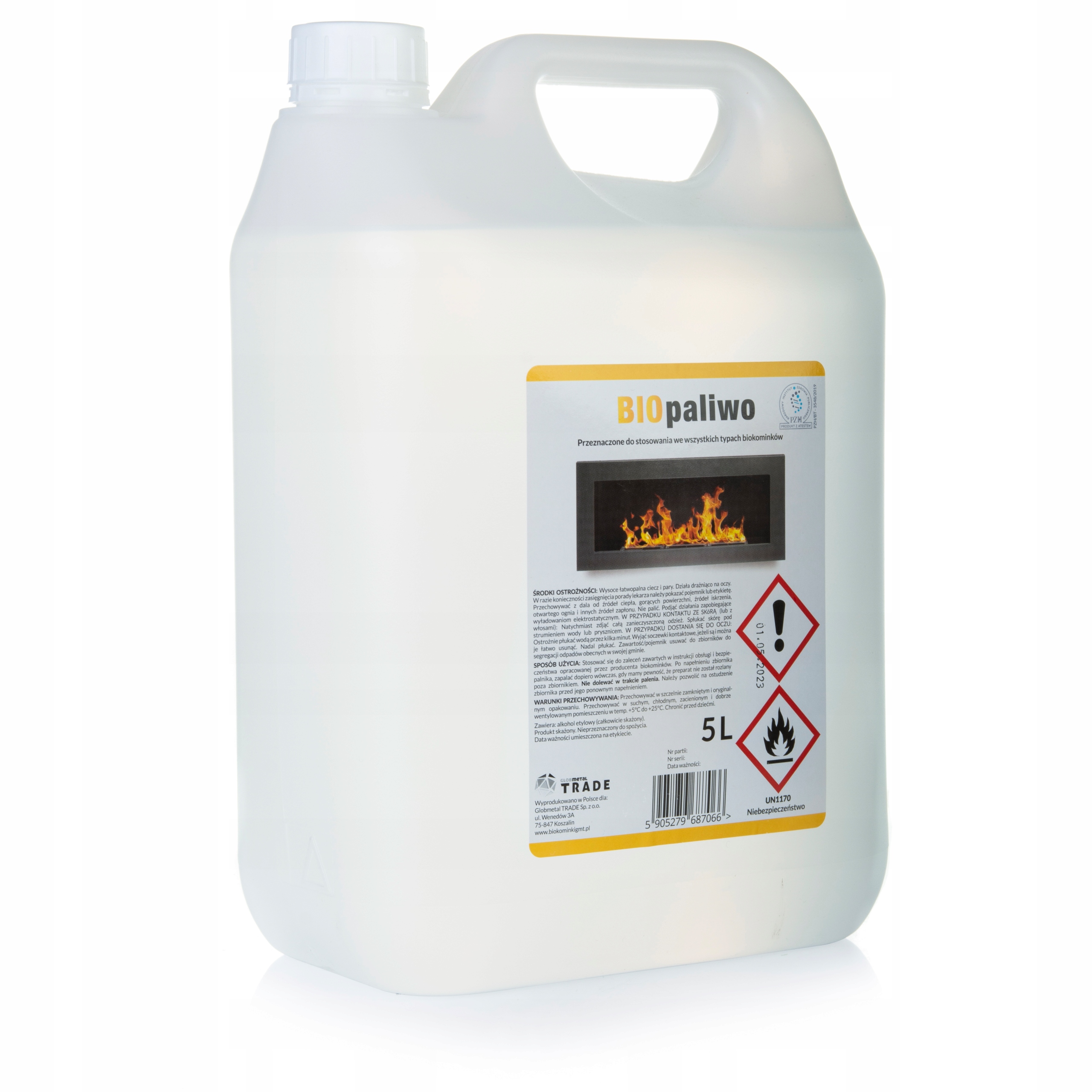 BIOFUEL bioetanol palivo pre biokrb 5L