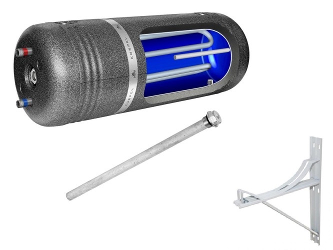 KOTOL KOSPEL 2X CÍVKA 140L + ANÓDA + ZÁVESY