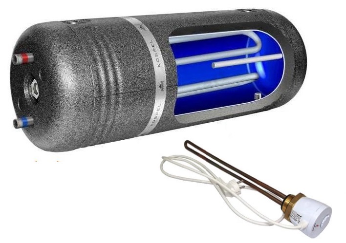 VÝMENNÍK KOTLA KOSPEL 140 L. 2 HADICA + OHrievač