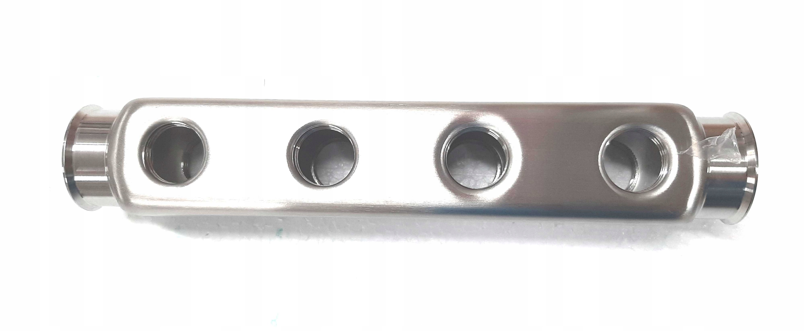 Tyč rozdeľovača 4 otvory 1/2 cez výstup INOX 844