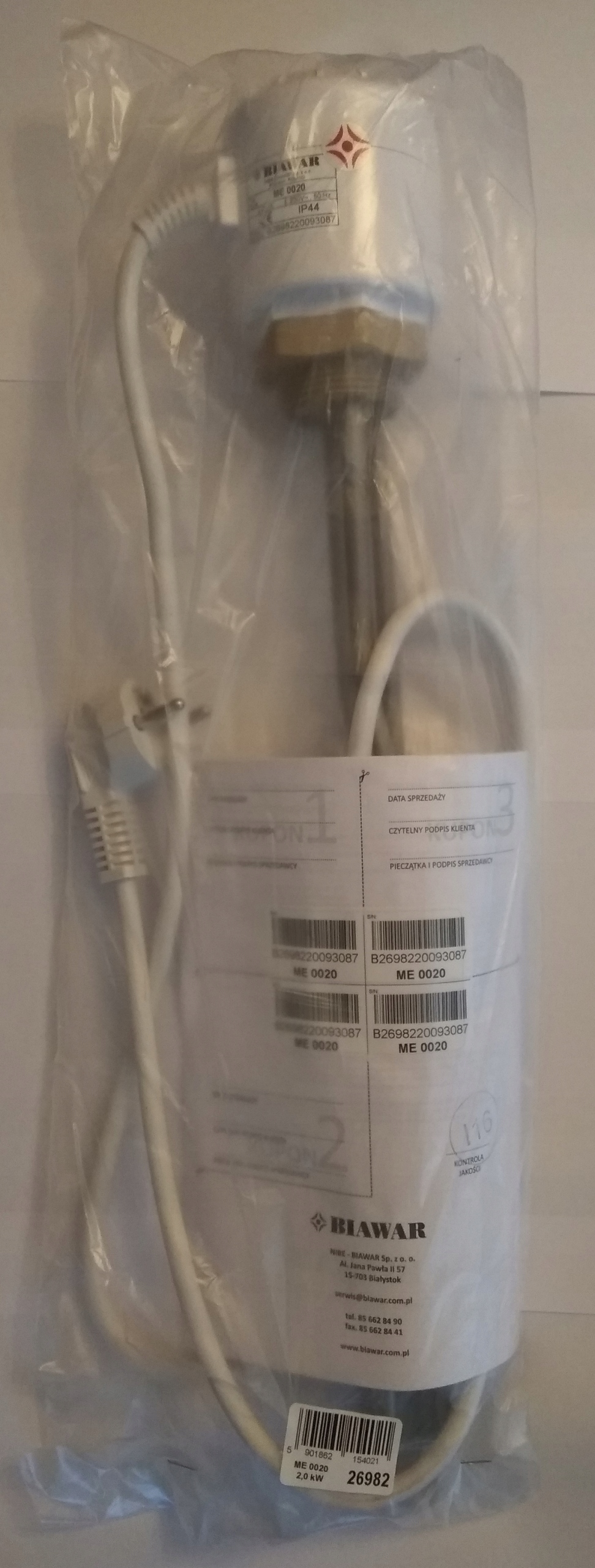 Elektrický modul Biawar ME 0020, ohrievač 2 kW 230 V