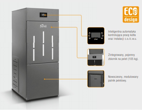 Peletové kachle BioPellet Pro FERROLI 12 kW s DPH 23%