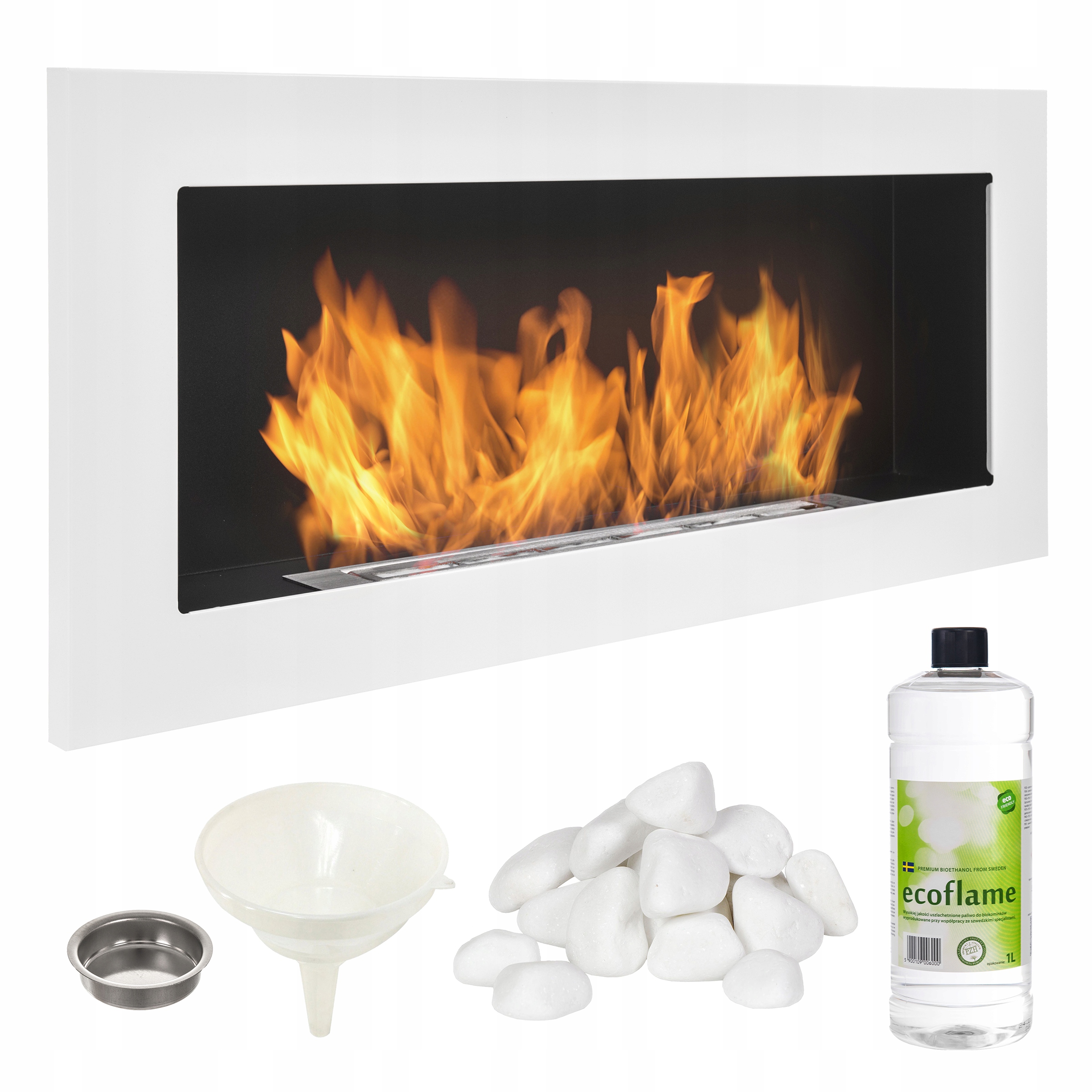 Biely biokrb 90x40 NiceHouse SAFE BURNER