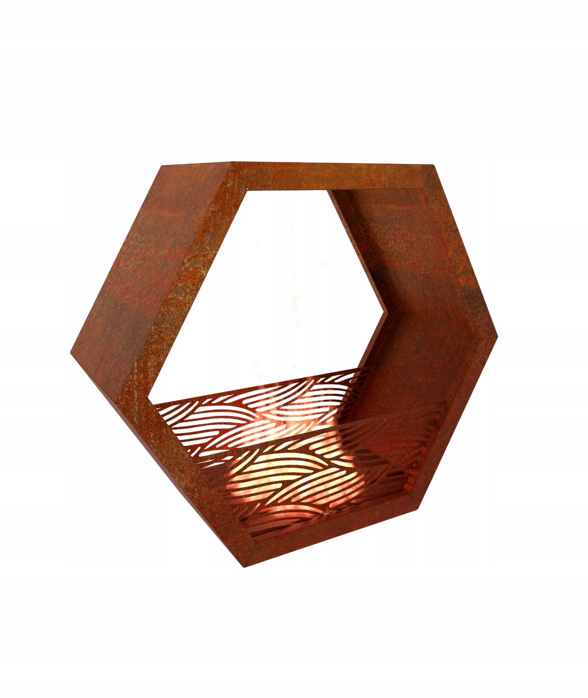 Biokrb z ocele Corten 80x40x80 cm - VIRIDI