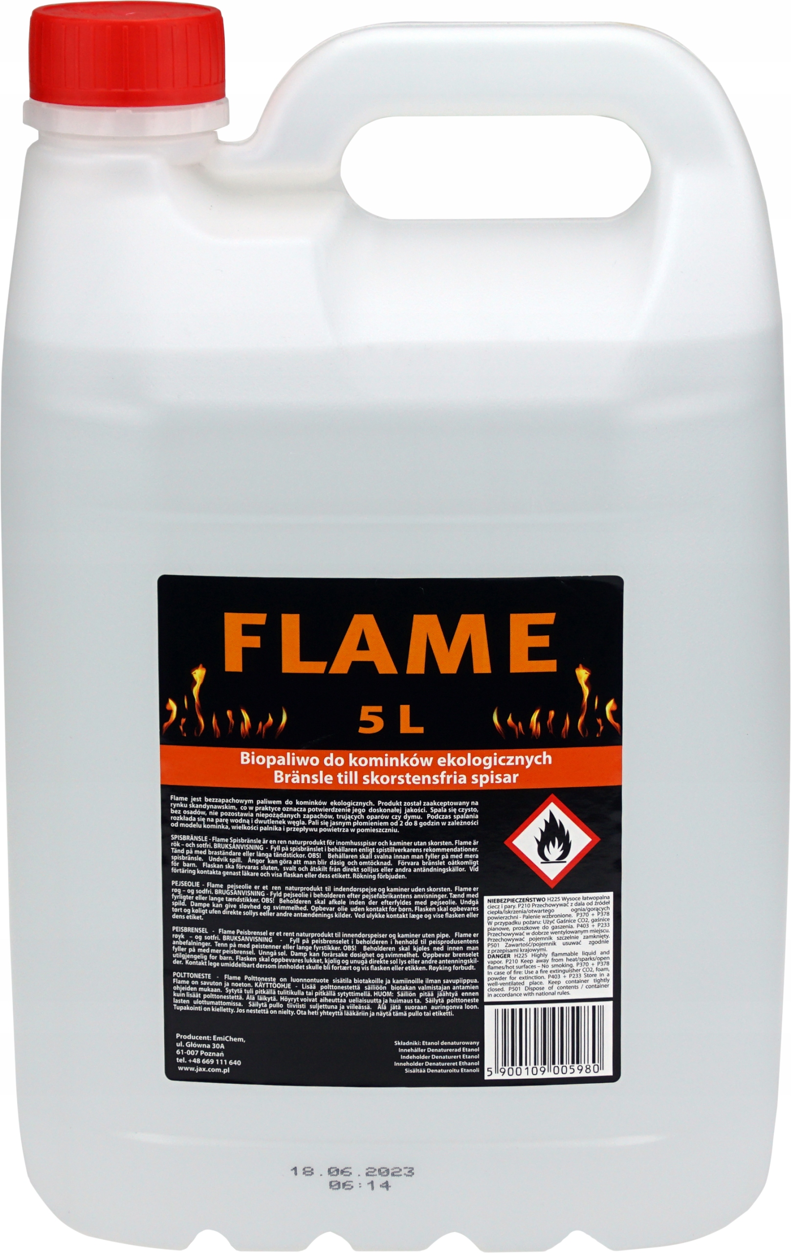 FLAME 5L biopalivo, najnovšia generácia. Biokrb
