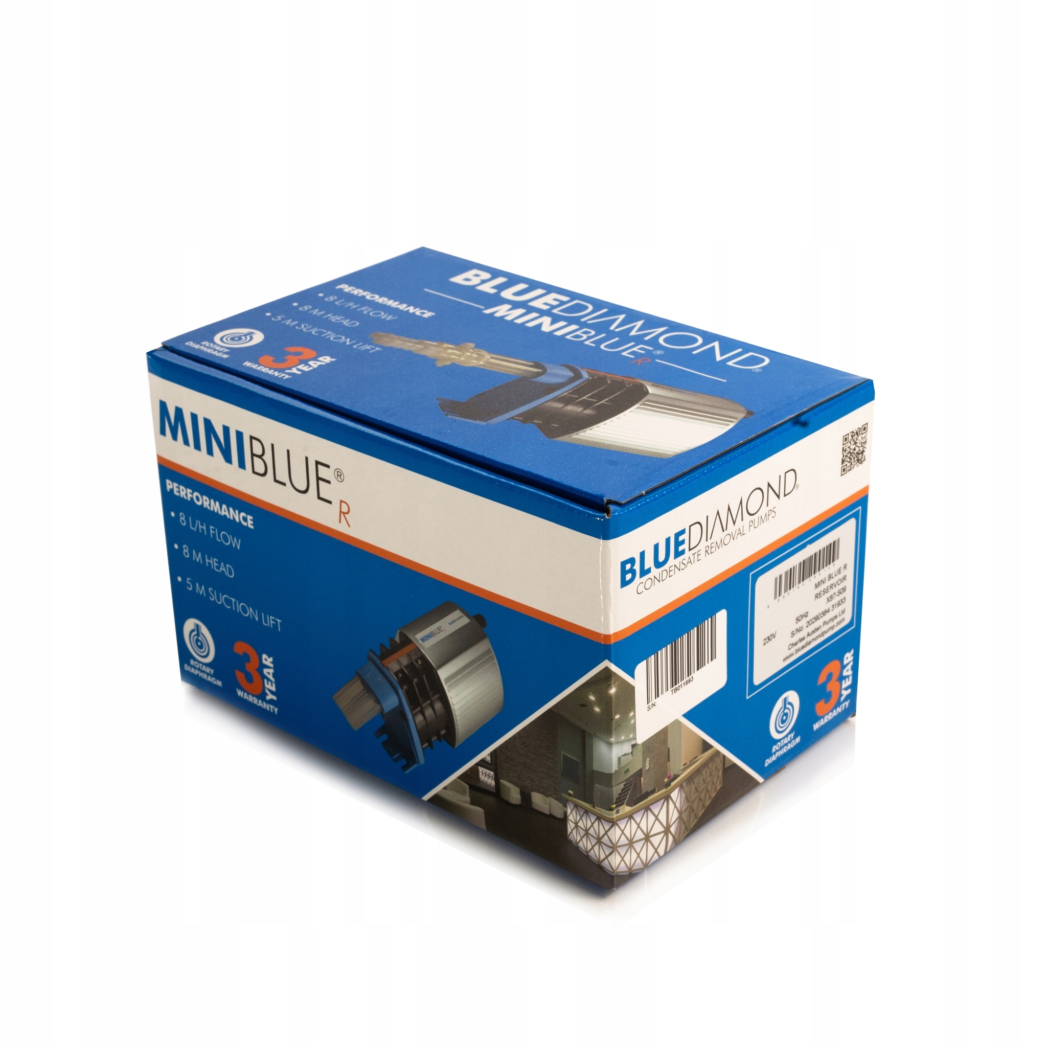 BlueDiamond MiniBlue R Čerpadlo, zásobník + snímač