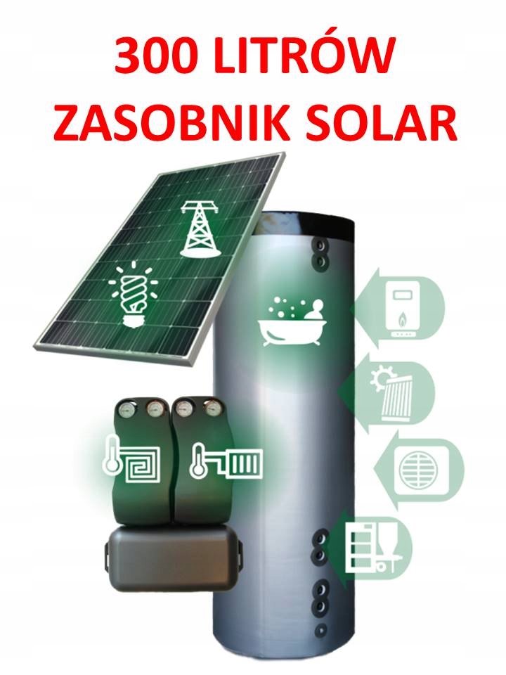 Solárny akumulačný zásobník COMBO 2 špirály 300l