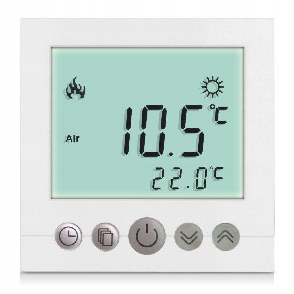 C16.H3 16 A termostat s modrými LCD displejmi