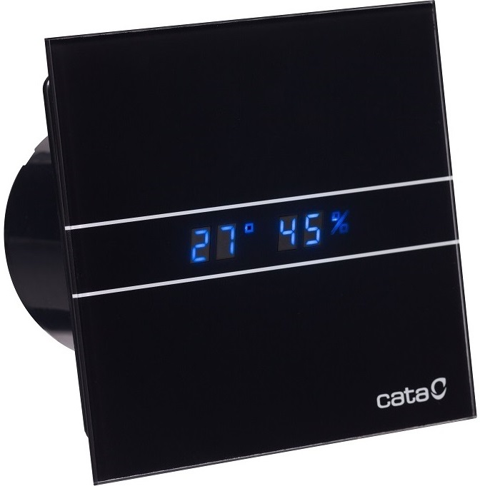 Ventilátor – Kúpeľňový ventilátor CATA E-100 GTH BK + poklop