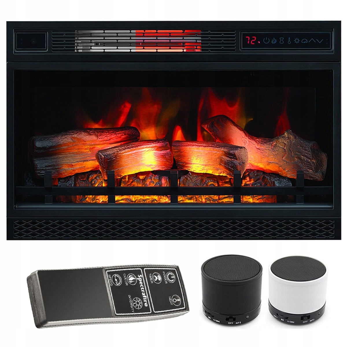 CLASSIC FLAME Krbová vložka LED 3D 26 ″ infračervené