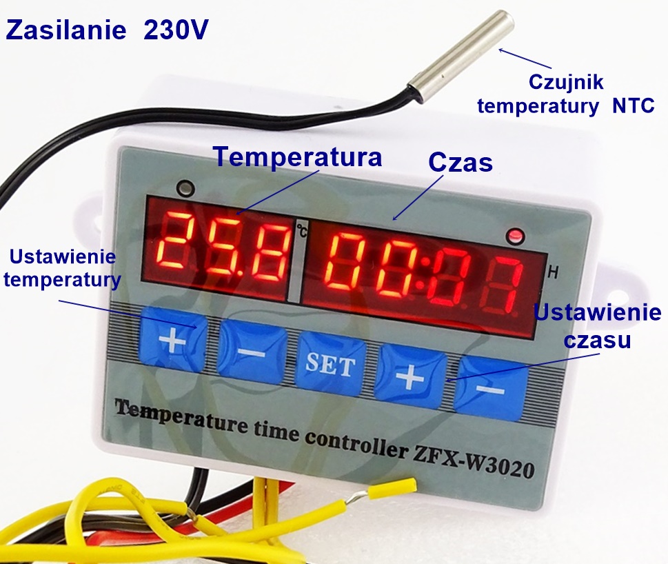 DIGITÁLNY termostat s časovačom 230 V