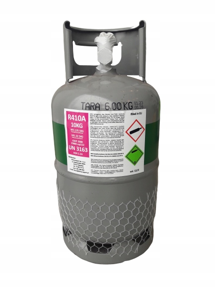 Chladnička R410 A 10 kg právny plynový válec