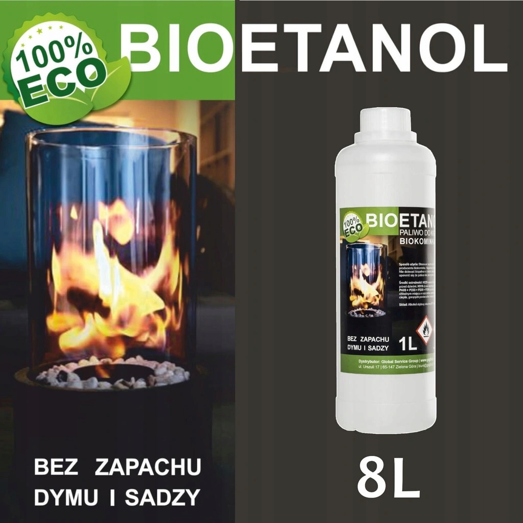 PURE BIOETHANOL BIO palivo pre BIO krb 8 x 1L