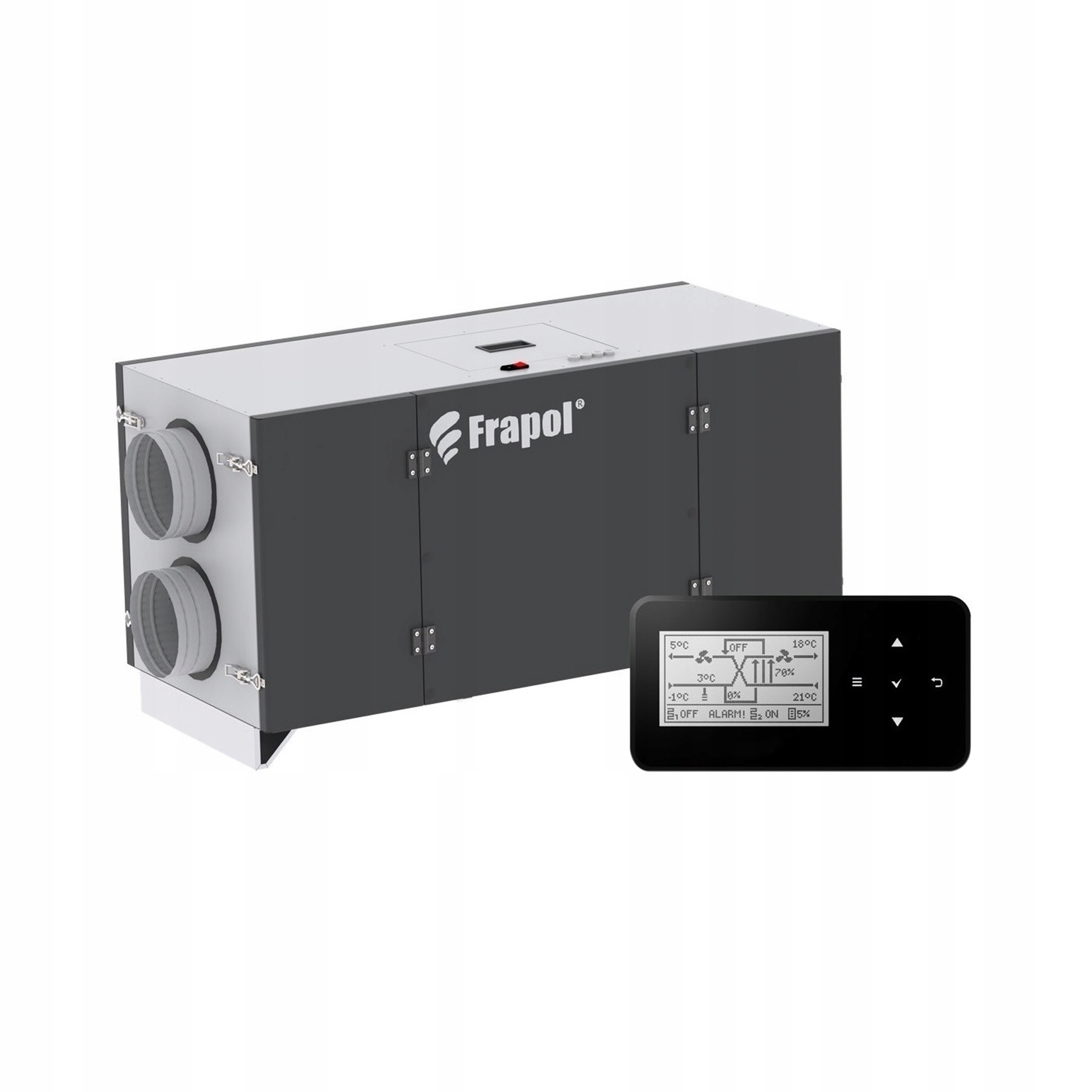 Rekuperátor -  Ovládací panel Frapol OnyX Compact 500 + ovládač SMART