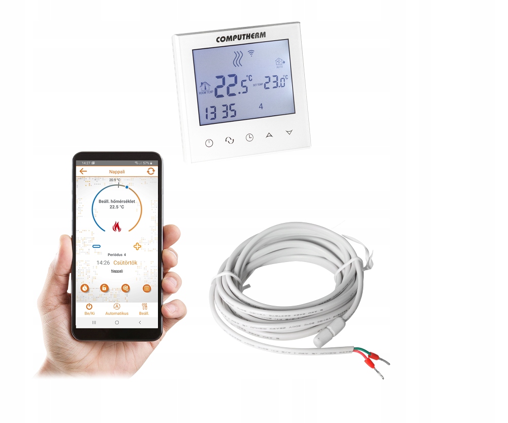 Digitálny termostat WiFi E280 pre ohrievač kachlí