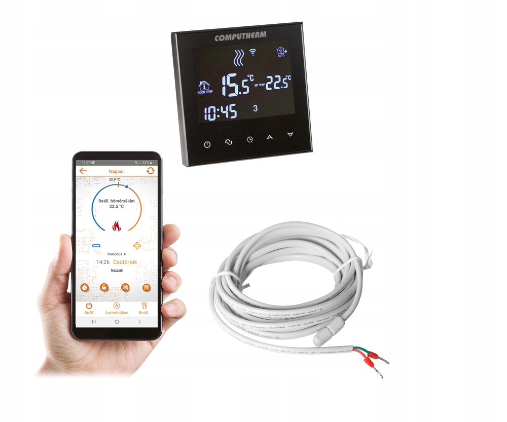 Digitálny termostat WiFi E300 pre ohrievač kachlí