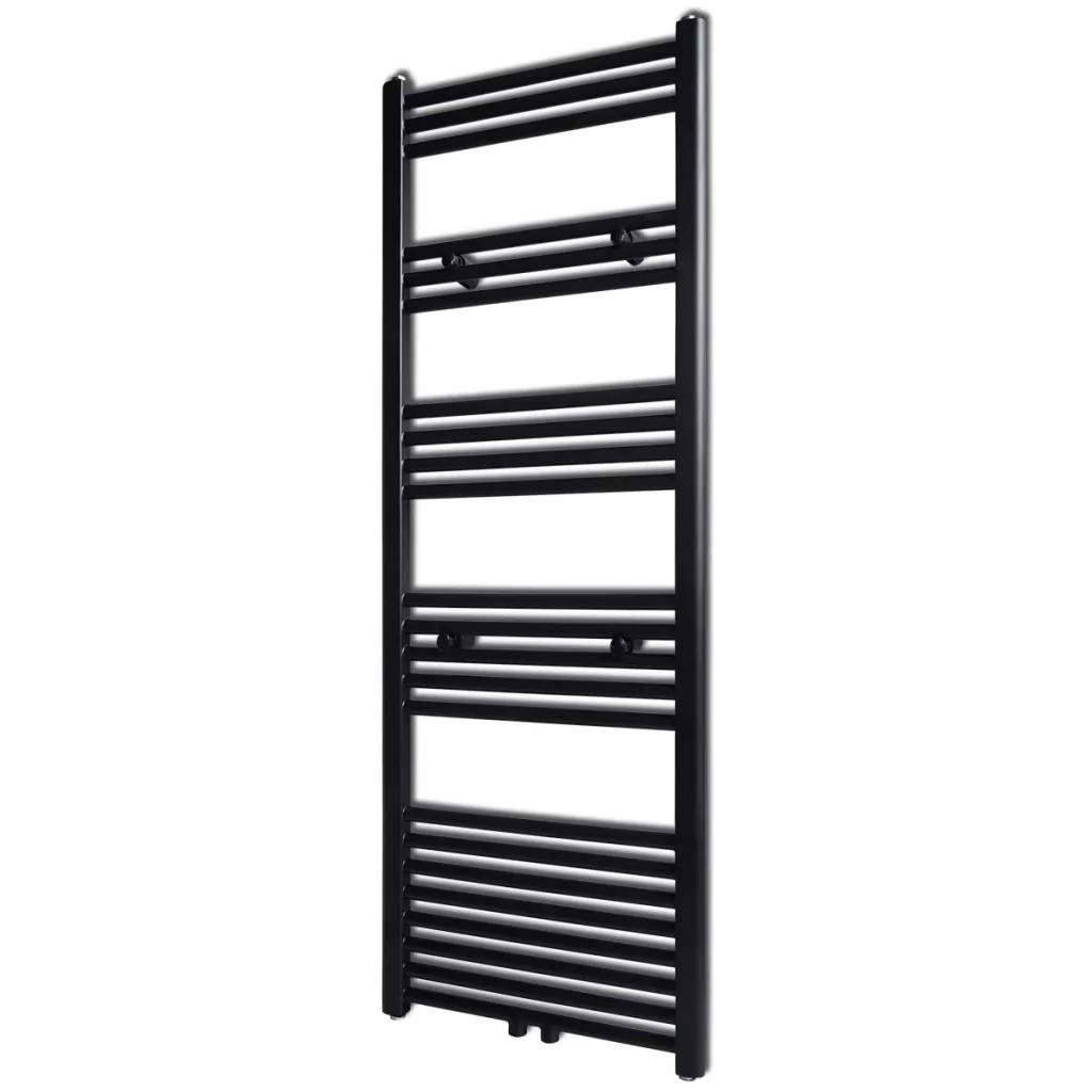 Čierny jednoduchý kúpeľňový ohrievač 500 × 1424 mm