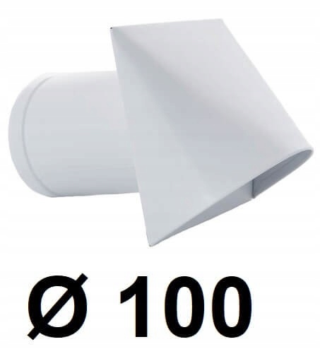 Nástenný prívod vzduchu 100 [mm] BIELY