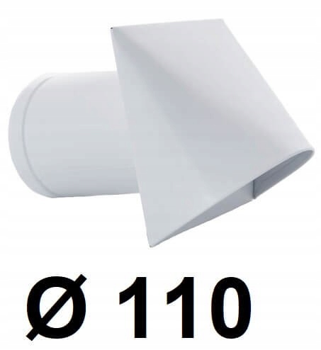 Nástenný prívod vzduchu 110 [mm] BIELY