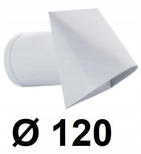 Nástenný prívod vzduchu 120 [mm] BIELY