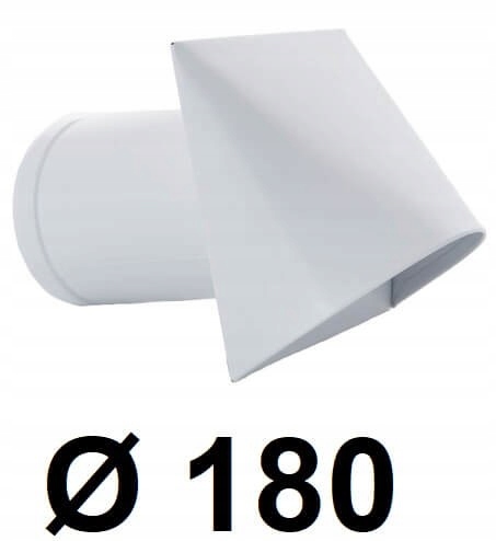 Nástenný prívod vzduchu 180 [mm] BIELY