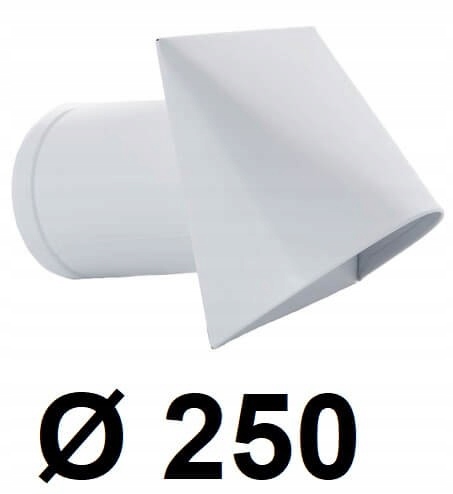Nástenný prívod vzduchu 250 [mm] BIELY