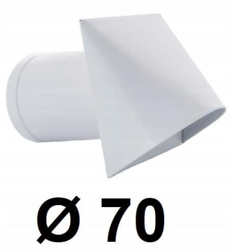 Nástenný prívod vzduchu 70 [mm] BIELY