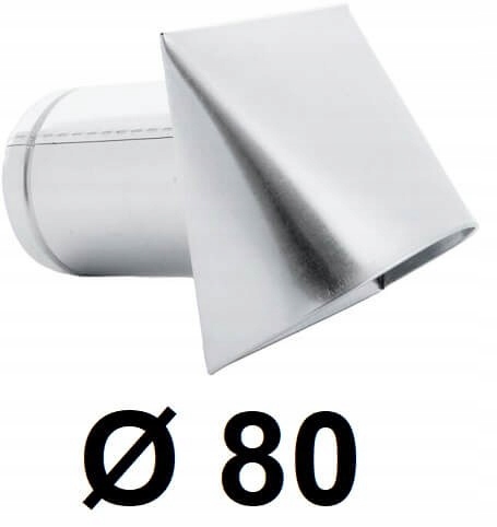 Stenový prívod vzduchu 80 [mm] pozinkovaný