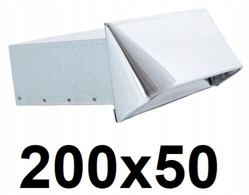 Obdĺžnikový vstup 200 × 50 [mm] INOX