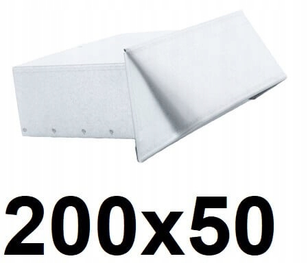 Obdĺžnikový vstup 200 × 50 [mm] pozinkovaný