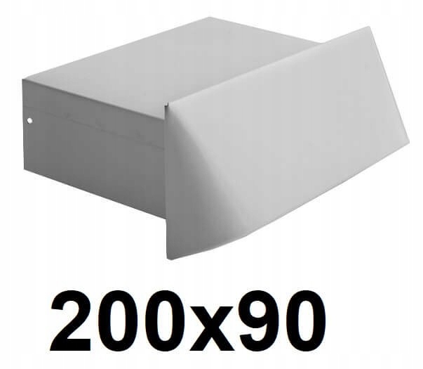 Obdĺžnikový vstup 200 × 90 [mm] BIELY