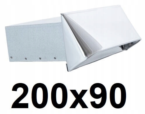 Obdĺžnikový vstup 200 × 90 [mm] INOX