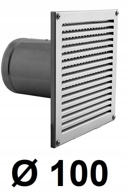 Stenový prívod vzduchu 100 [mm] INOX