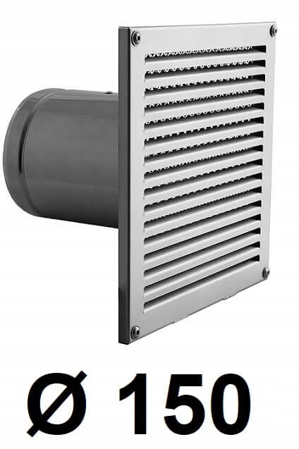 Stenový prívod vzduchu 150 [mm] INOX
