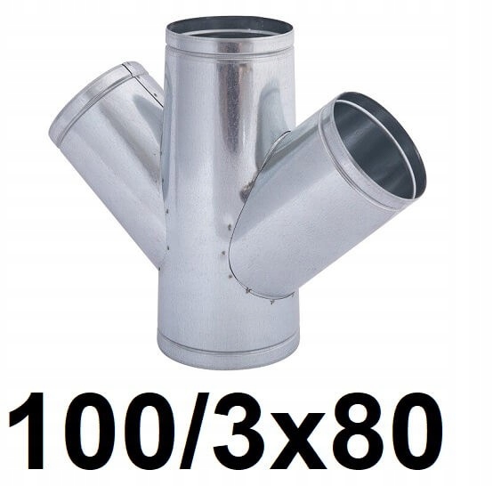 Redukčný štvorec 100 / 3 × 80 [mm]