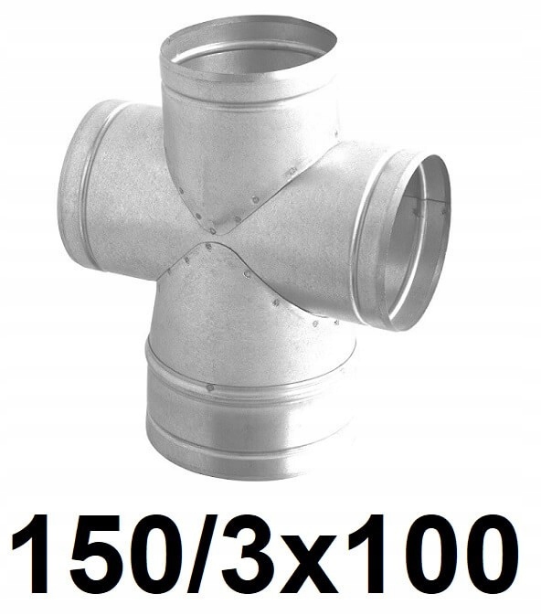 Redukčný štvorec 150 / 3 × 100 [mm]