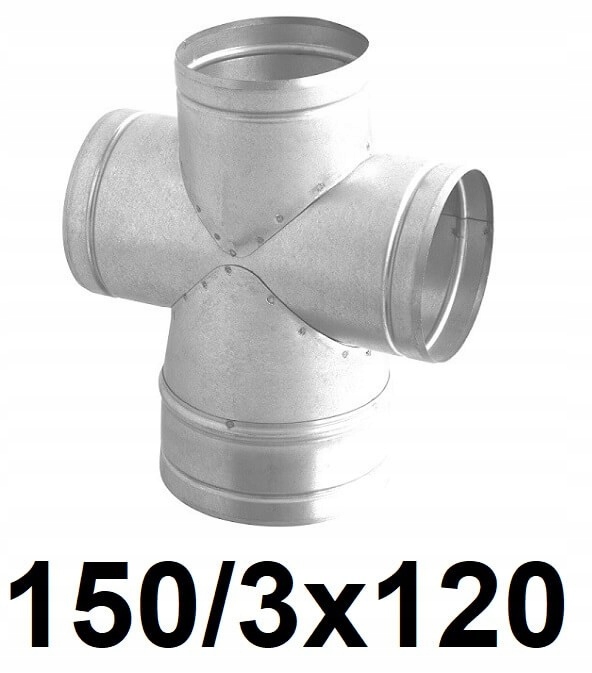 Redukčný štvorec 150 / 3 × 120 [mm]