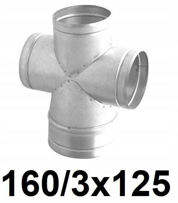 Redukčný štvorec 160 / 3 × 125 [mm]