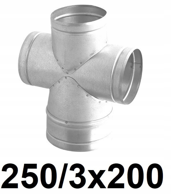 Redukčný štvorec 250 / 3 × 200 [mm]