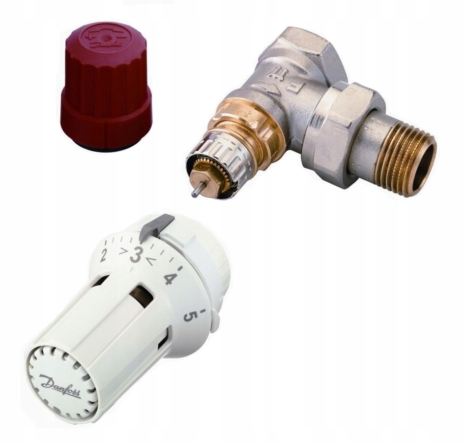 SADA DANFOSS VENTIL RA-N 3/8 UHOL + HLAVA 5115