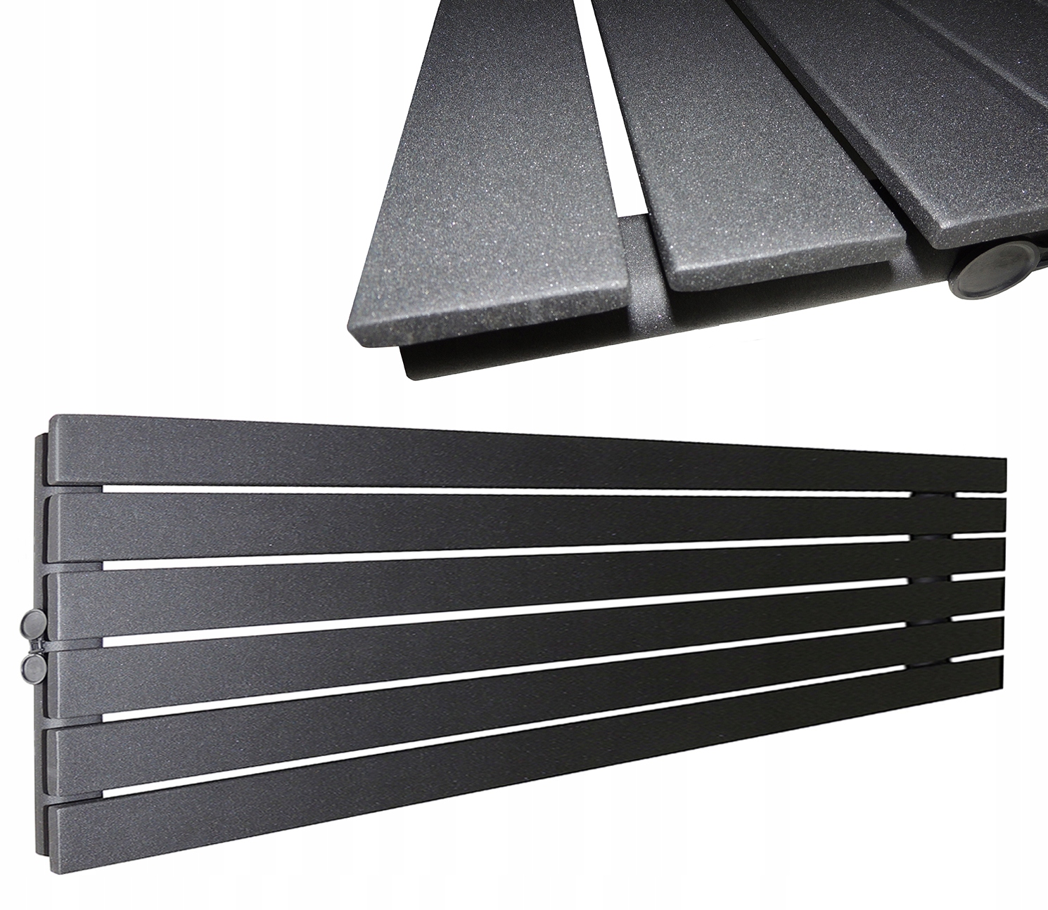 LOFT dekoračný radiátor 45x180 Antracit Structure 1102W HORIZONTAL