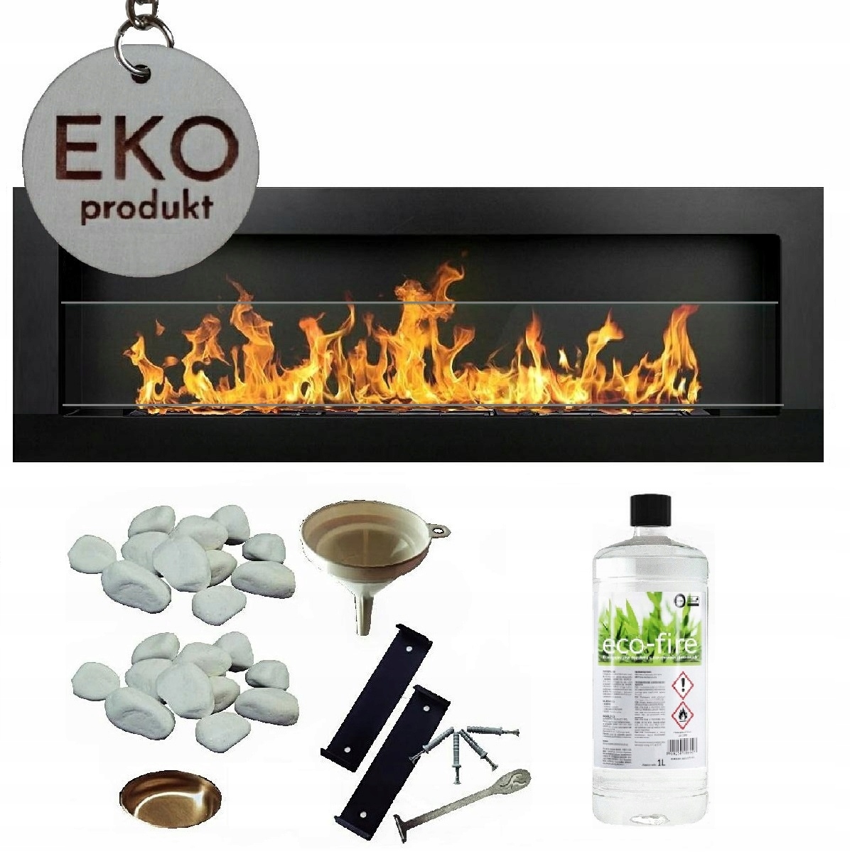 DLHÝ BIO KRB 1200x400 ČIERNY SO SKLOM 120x40 cm