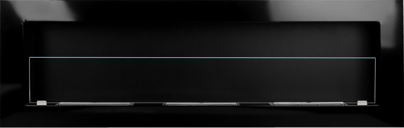 DLHÝ BIO KRB 1400x400 ČIERNY LESK 140 SKLO