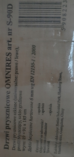 SPRCHOVÉ DVERE OMNIRES S-90D