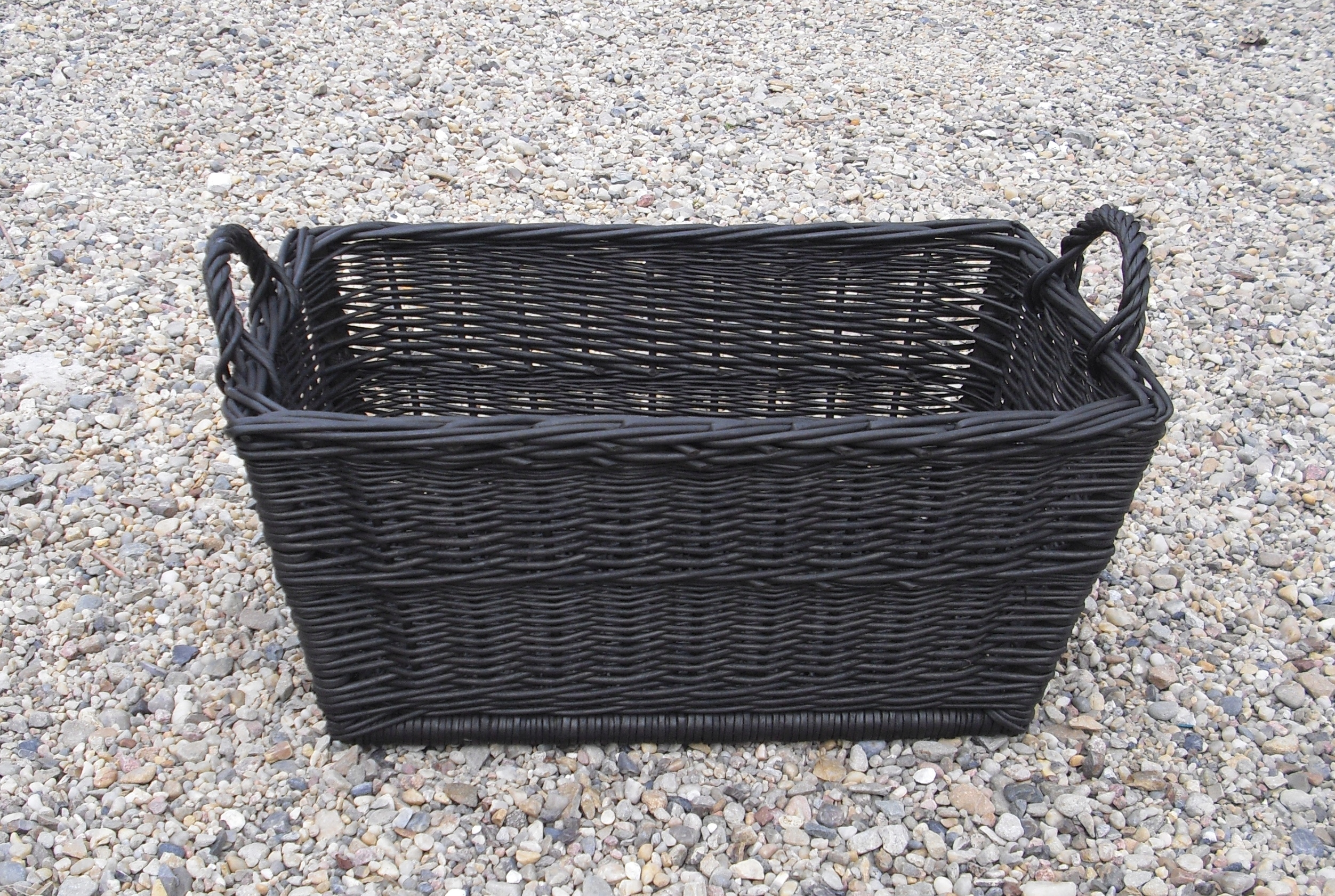 Stojan, kôš na drevo VEĽKÝ prútený drevený krbový kôš 72cm XXXXL