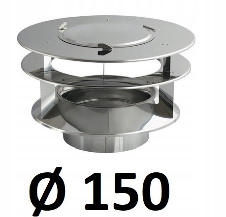 Krbová vložka - Strecha generátora ťahu INOX 150 [mm]