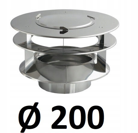 Krbová vložka - Strecha generátora ťahu INOX 200 [mm]