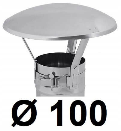 Komínová strieška – Nerezový komínový uzáver 100 [mm]
